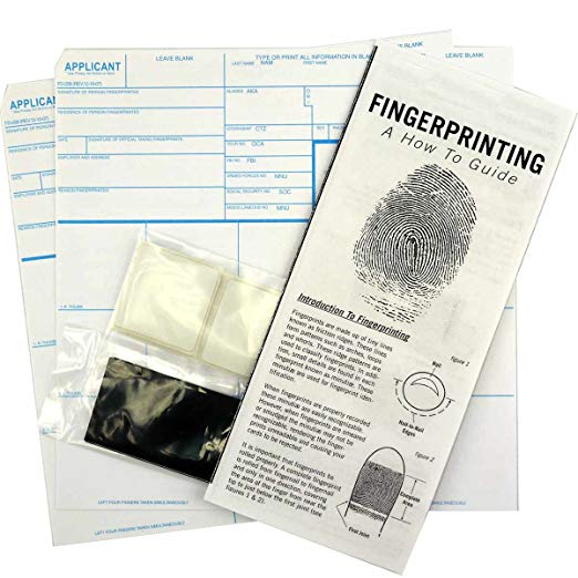 FD-258 Applicant Card Kit (5 Pack): with Cards, Ink, Correction Tabs and Directions