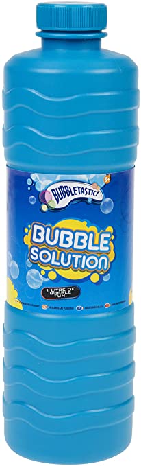 Grafix Premium Bubble Solution - 1 Litre of Bubble Mixture with Wand for Bubble Machines - Giant Garden Games Essential for Kids - Outdoor Games Bubbles for Kids