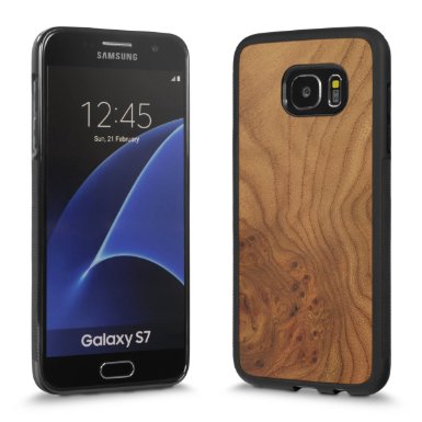 Cover-Up #WoodBack Explorer Real Wood Case for Samsung Galaxy S7- Carpathian Elm Burl
