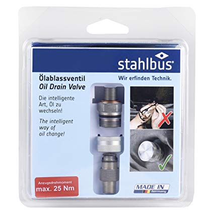 Stahlbus Oil Drain Valve Plug M12x1.25x12mm Steel M12 x 1.25 x 12mm