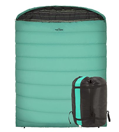 TETON Sports Mammoth Queen Size Sleeping Bag; Double Sleeping Bag; Free Compression Sack Included