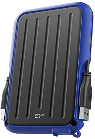 Silicon Power 4TB Game Drive External Hard Drive A66, Compatible with PS5 PS4 Xbox One PC and Mac - Blue