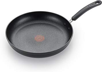 T-fal C5610764 Titanium Advanced Nonstick Thermo-Spot Heat Indicator Dishwasher Safe Cookware Fry Pan, 12-Inch, Black