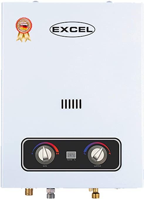 Excel EURO STYLE (PROPANE) LOW PRESSURE STARTUP TANKLESS GAS WATER HEATER 1.6 GPM LPG VENTFREE