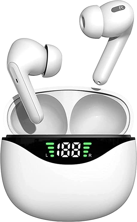 Wireless Earbuds,Bluetooth Earbuds IPX7 Waterproof,Ear Buds Touch Control,Earphones Wireless 5.2 HiFi Stereo,Built in Noise Cancellation Mic,35H Playtime,Wireless Headphones for Android and iOS