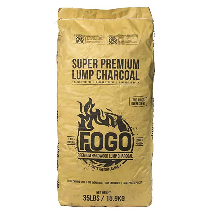 Fogo Premium Oak Restaurant All-Natural Hardwood Lump Charcoal for Grilling and Smoking, 35 Pounds