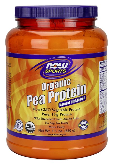 Now Foods Organic Pea Protein Powder, 1.5 Pound