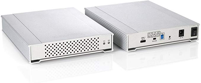 2TB MiniPro RAID V3 USB 3.1 Type-C (USB-C) Portable Dual Hard Drive