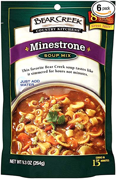 Bear Creek Soup Mix, Minestrone, 9.3 Ounce (Pack of 6)