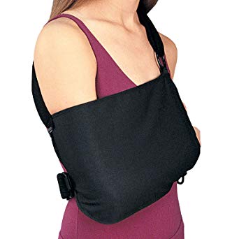 Sammons Preston Shoulder Immobilizer, Comfortable Arm Sling and Shoulder Support Brace with Straps, Surgery and Injury Recovery Sling with Breathable Material, Fits Right or Left Arms, Large