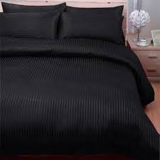 800 Thread Count 5 Piece Complete Split Sheet Set Cal- King In Egyptian Cotton Black Stripe