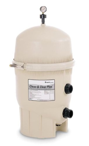 Pentair 160301 Clean & Clear Plus Fiberglass Reinforced Polypropylene Tank Cartridge Pool Filter, 420 Square Feet, 150 GPM (Residential)