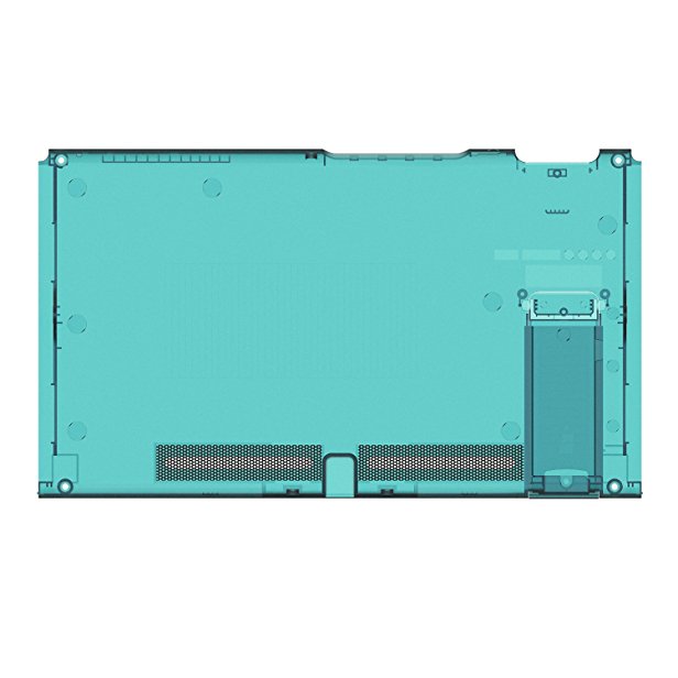 BASSTOP Translucent Back Plate DIY Replacement Housing Shell Case for NS NX Switch Console Without Electronics (Console-ice Blue)