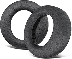 SOULWIT Earpads Cushions Replacement for Sony PlayStation 5 Pulse PS5 3D Wireless Headset, Ear Pads Cushions with Noise Isolation Foam - PS5 MF Black