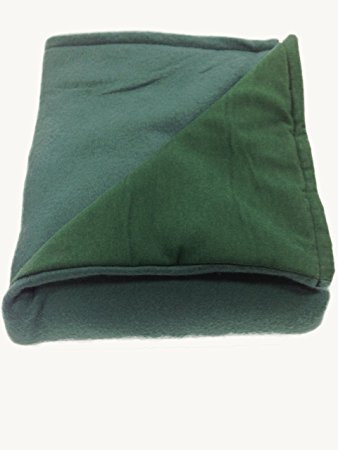 Sensory Goods Medium Weighted Blanket - Forest Green - Flannel/Fleece (41'' x 58'') (11 lb for 100 lb individual)