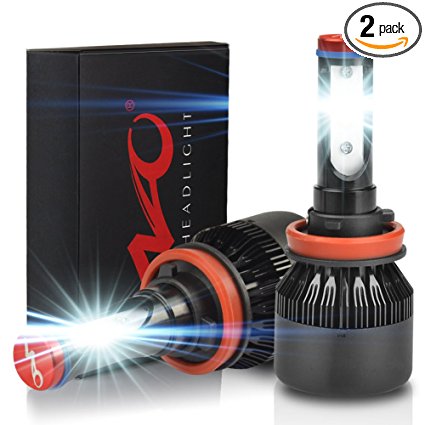 H11/H8/H9 LED Headlight Bulbs 72W 6400LM 8000K Driver-Hi/Lo Beam/Fog Light Conversion Kits Headlight Replacement