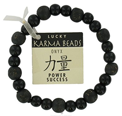 Zorbitz Kama logy Onyx Power and Success Genuine Gemstone Bracelet for Men's, Women's, 8 mm Healing Energy Beads