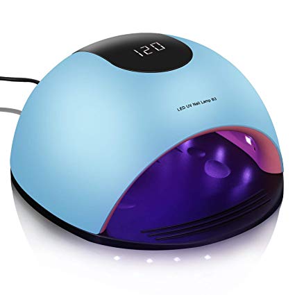 Youlanda 80W Nail Dryer UV LED Nail Curing Lamp for All Gel Polish with Automatic Sensor and 4 Timer Settings Large Space (Professional Nail Art Tool)