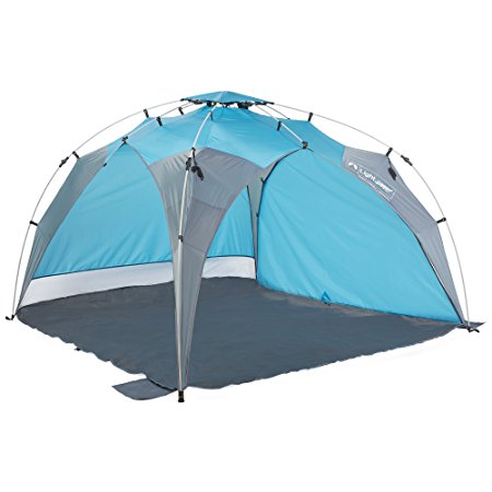 Lightspeed Outdoors Quick Beach Canopy Tent with Removable Side wall Blue/Gray