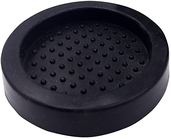 60mm 2.36inch Espresso Tamper Mat - Black Rubber Tamping Stand for Coffee - Tamper Seat Barista Tools for Coffee Accessories (Black)