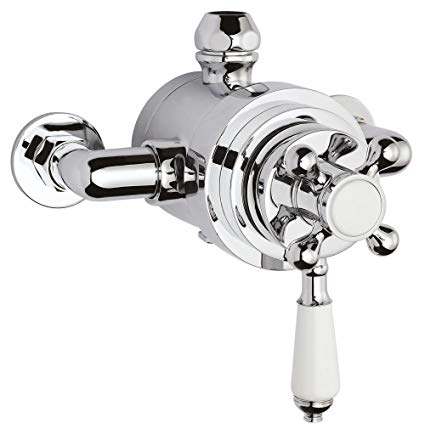 Premier A3091E Chrome Victorian Traditional Dual Thermostatic Shower Valve