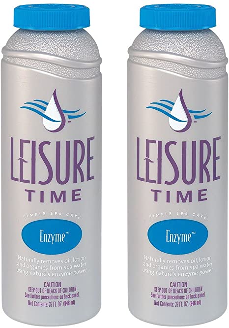 Leisure Time SGQ-02 Enzyme for Spas and Hot Tubs (2 Pack), 1 Quart