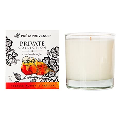 Pre de Provence Private Collection Fragrant Candle - Tobacco Flower and Vanilla