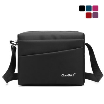 CoolBell(TM)10.1 inches Unisex Laptop Shoulder Bag Waterproof Oxford Bag Messenger Bag Leisure Bag Briefcase For iPad/Tablet/Men/Women/Teens/college,Black