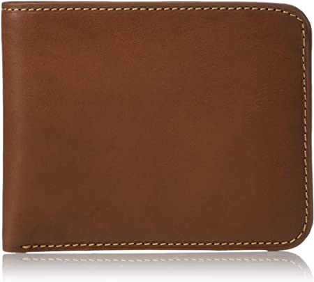 Mens Classic Bifold Wallet Double Bill Pocket Credit Card Holder Italian Leather