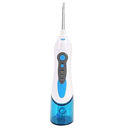 TOOGOO Cordless Oral Irrigator Portable Rechargeable Tooth Cleaner Whitening With 3 Modes Dental Water Jet Tips, Travel And Home Use