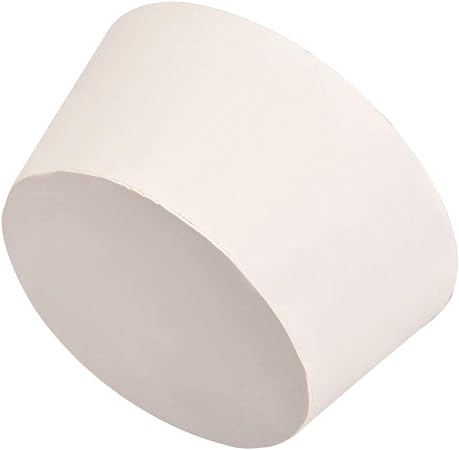 uxcell White Tapered Shaped Solid Rubber Stopper for Lab Tube Stopper Size 15