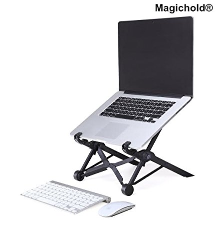 MagicHold Portable Height Adjustable Folding Laptop Notebook macbook Ergonomic Stand mount-Raise up your laptop screen to your eye level so you do not hunch your back