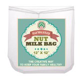 Traditional Kitchen Nut Milk Bag - Strainer and Cheesecloth Food Grade - Almond Milk Yogurt and Juice Maker - Cold Brew Coffee Filter - Reusable bags - Fine Mesh Nylon - Perfect quality and size 12x12