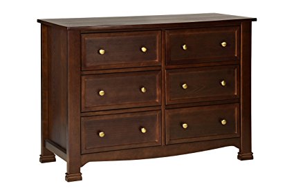 DaVinci Kalani 6 Drawer Double Wide Dresser In Espresso Finish