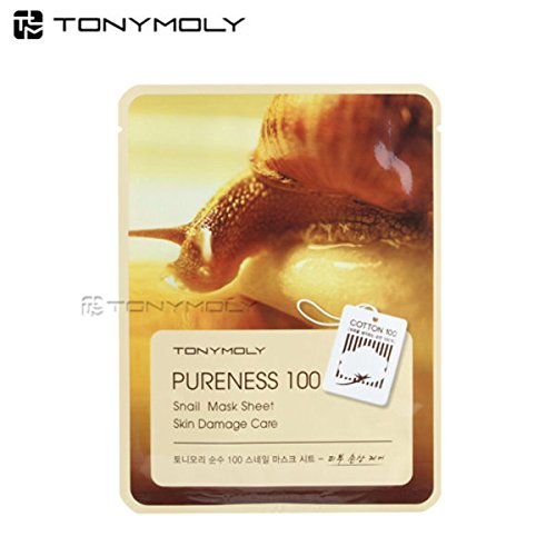 Tonymoly Pureness 100 Mask Sheet (10-Piece Snail Mask)