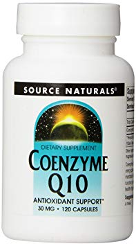 Source Naturals CoQ10 Coenzyme Q10 30mg Maximum Strength Energizer & Antioxidant - Stay Healthy & Active - 120 Capsules