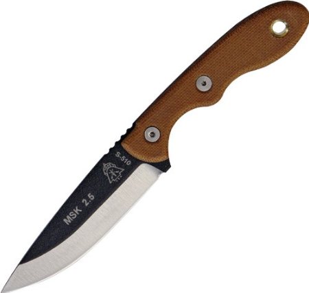 TPMSK25 Fixed Tops Mini Scandi Knife 6 1/8" Over 2 3/4" 1095 High Carbon Steel B