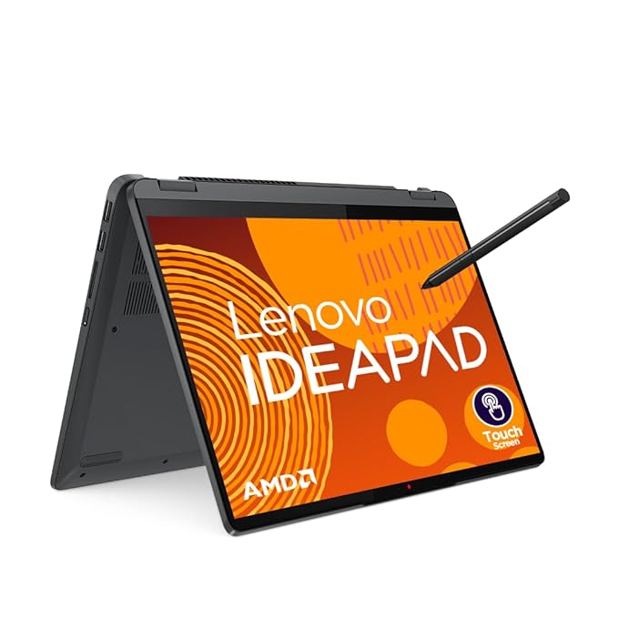 Lenovo IdeaPad Flex 5 Ryzen 5 7530U 14" (35.5cm) WUXGA  IPS 2-in-1 Laptop (16GB/512GB SSD/Win 11/Office 2021/Backlit KB/Fingerprint/FHD Camera/Alexa/3 Month Game Pass/Arctic Grey/1.55Kg), 82XX007KIN