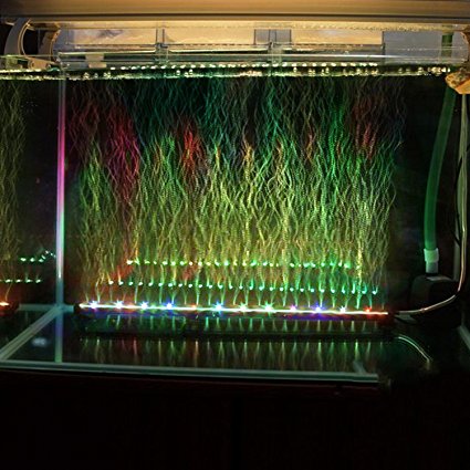 Amzdeal® Underwater Aquarium LED Light Bar Flood Light Strip & Airstone for Fish Tank