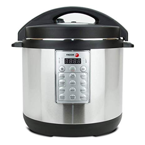 Fagor Select 8-Quart 8-in-1 Electric Pressure Cooker Rice Cooker Multi-Cooker