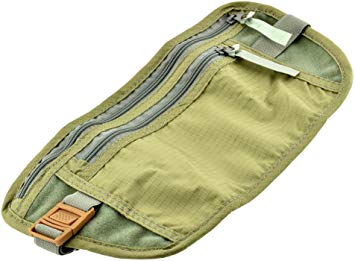 SE TP101-POUCH Concealed Dual Zipper Travel Pouch