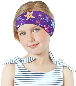 MoKo Swimming Headband for Kids & Adults, Cute Swimmers Headband Ear Band Waterproof Ear Protection Band (S Size for Kids Age 1-3, M Size for Kids Age 4-17, L Size for Kids Age 18  and Adults)