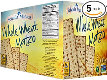 Yehuda, Whole Wheat Matzo, 10.5oz (5 Pack) Great Value!