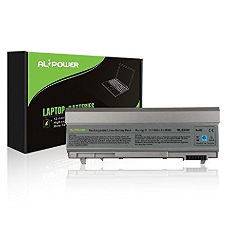 ALipower Laptop Battery for Dell Latitude E6400 E6410 E6500 E6510 / Precision M4400, fits P/N PT434 W1193 KY265 312-0748- 12 Months Warranty