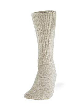 Cleverbrand Inc. 100% Pure Wool Socks - Women, Natural Gray