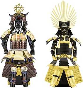 Metal Earth Fascinations 3D Metal Model Kits Armor Set of 2 - Samurai Naoe Kanetsugu - Japanese Toyotomi