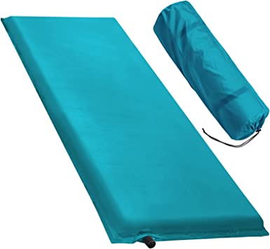 ALPIDEX Isomatte Camping 2.5 cm┃6 cm┃10 cm Dick Schaumstoff Selfinflating Matte Selbstaufblasende Outdoor Thermomatte Robust Isolierend, Maße:190 x 60 x 2.5 cm, Farbe:türkis