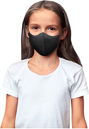 Bloch Kids' Soft Stretch Reusable Face Mask (Pack of 3), Black