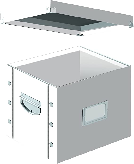 Snap-N-Store Letter-Size File Box, Accommodates Standard or Hanging File Folders, 9.875 x 10.75 x 13.25 Inches, White (SNS01816)
