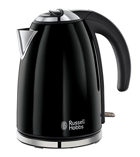 Russell Hobbs 18946 Colours Kettle, 1.7 L, 3000 W - Jet Black